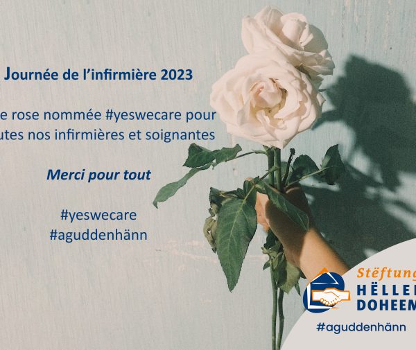 Rose blanche nommée #yeswecare